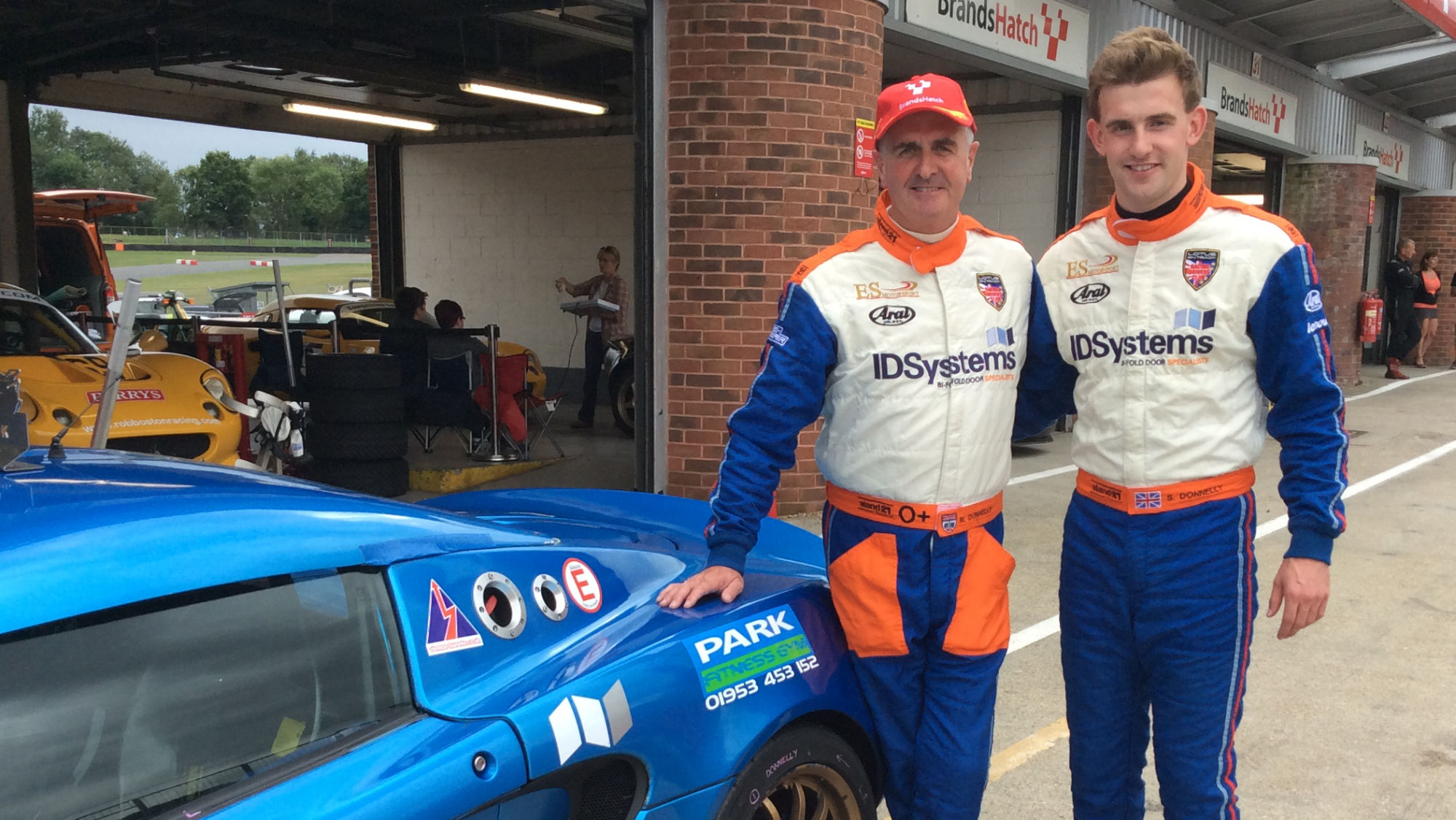 Martin with Stefan and their Lotus