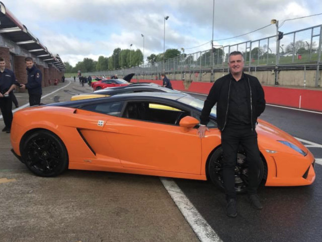 Lamborghini at a Brands Hatch track day